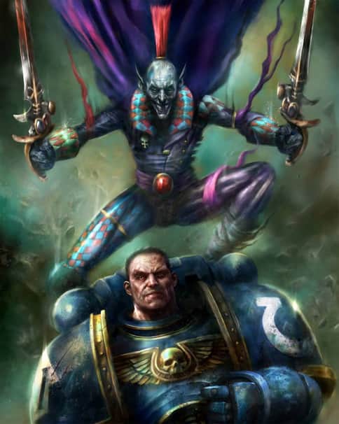 Harlequin vs Ultramarine by Nick Percival 