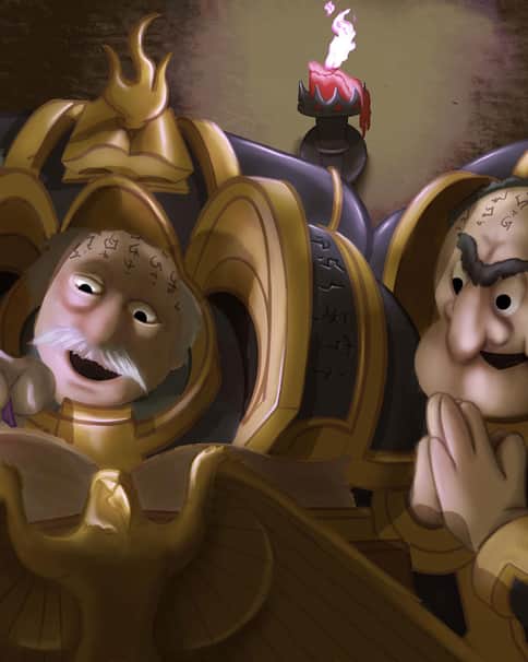 Statler and Waldorf by Johnny Zercher