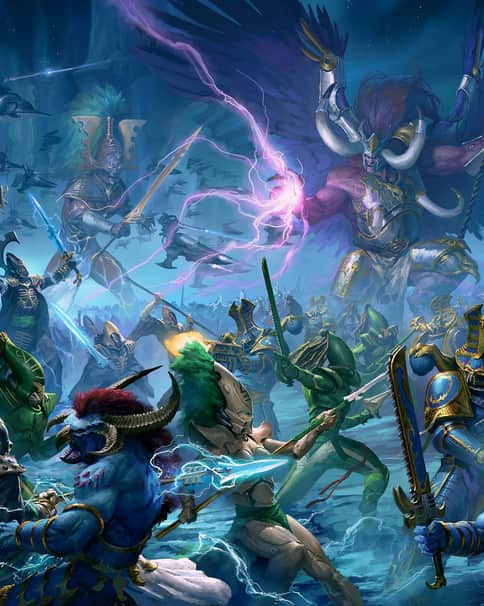 Eldar vs Tzeentch by Johan Grenier 