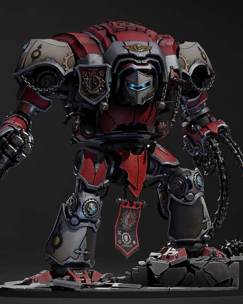 Imperial Knight: House Taranis by Guillaume Bolis