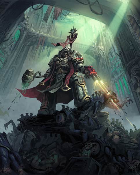 Inquisitor vs Genestealers by Márton Kapoli 