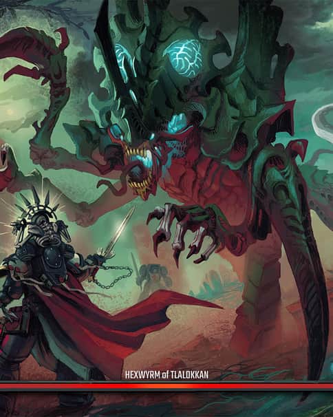 Marshal Hubrecht faces the Hexwyrm by Márton Kapoli 