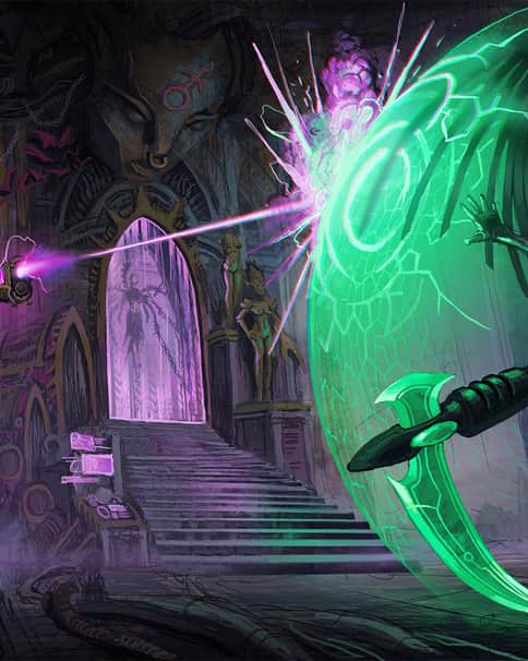 Night Lord vs Necron by Márton Kapoli 