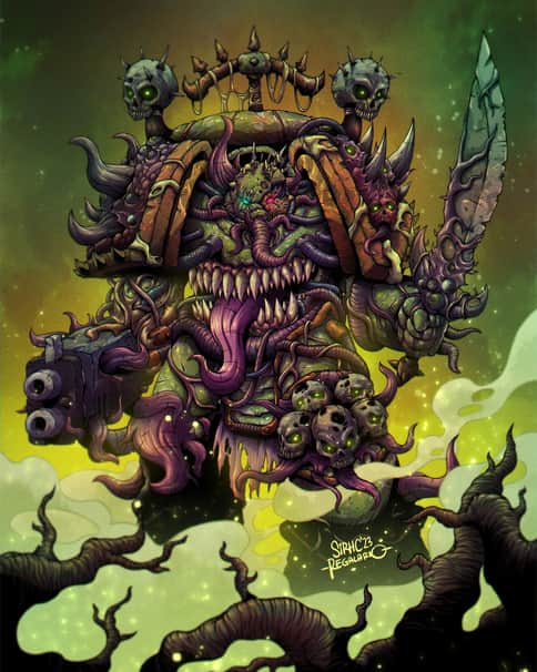 Plague Marine by Christopher Regalario 