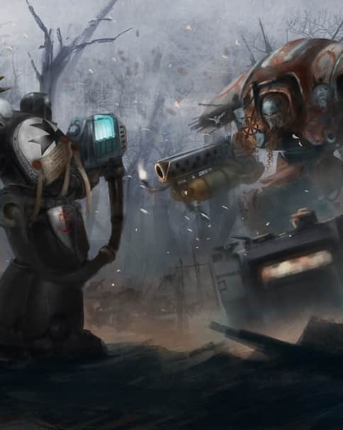 Chaos Knight against Black Templar by Damir Šnajder 