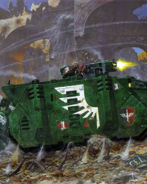 Dark Angels Rhino by Adrian Smith 