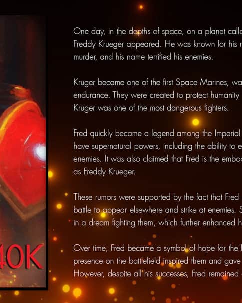 Freddy Krueger 40K by Sergei Lazarev 