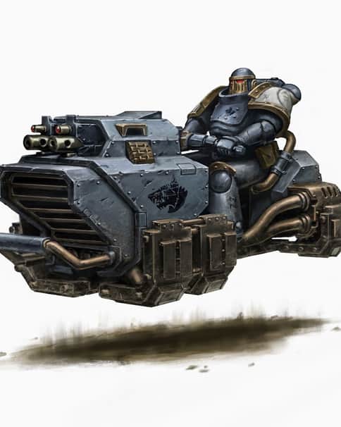 Space Wolves Grav-Bike by Tim Remin 