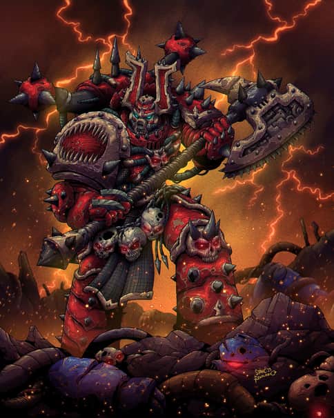 Khorne Berzerker by Christopher Regalario 