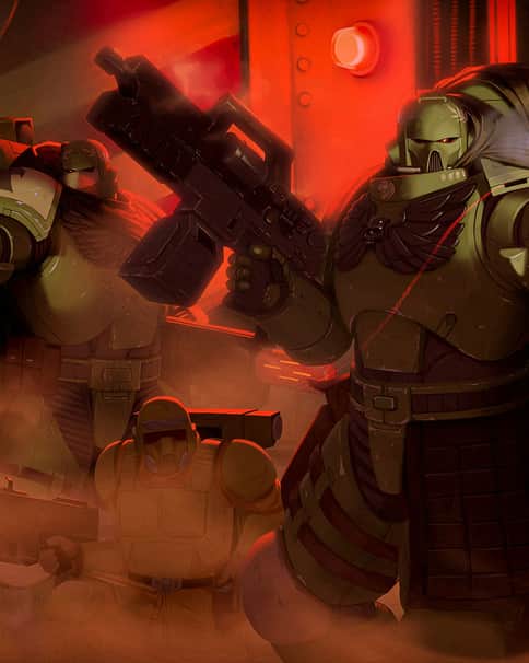 Raptors and Kasrkins by Boris Tsui 