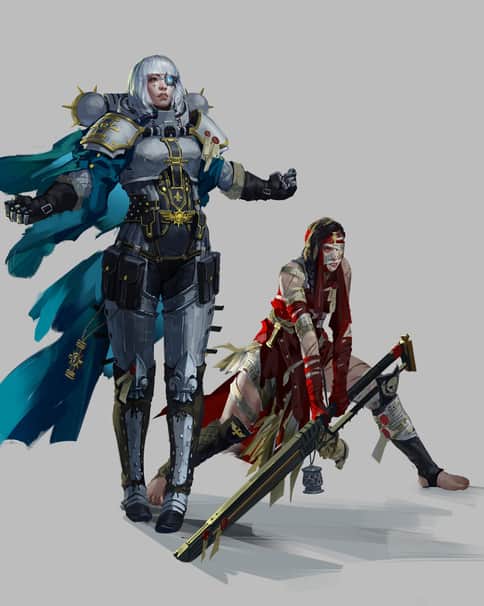Sisters of Adepta Sororitas by Dwayne Dorect 