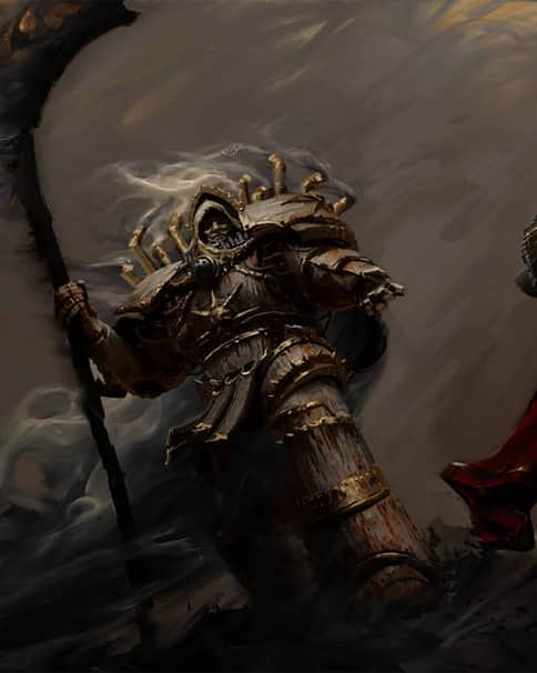 Mortarion vs Khan by Thibault Ollier 