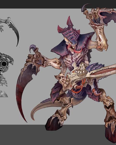 Tyranid Warrior by Rayph Beisner 