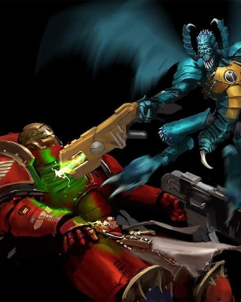 Vespid vs Blood Angel by George Earl Abalayan 