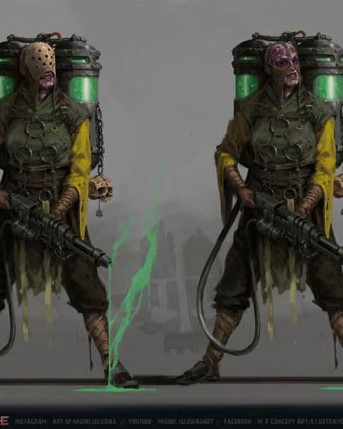 Cultist Flamer by Miguel Iglesias Cultist Flamer by Miguel Iglesias