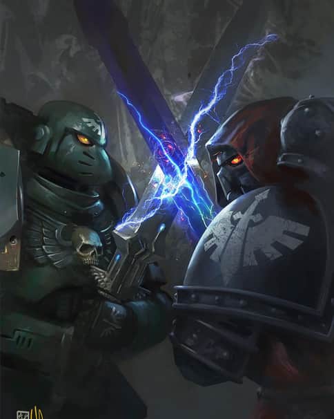Dark Angel vs Fallen Angel by David Sondered 