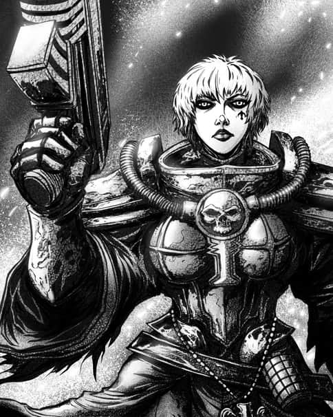 Adepta Sororitas by Tatong Jurolan 