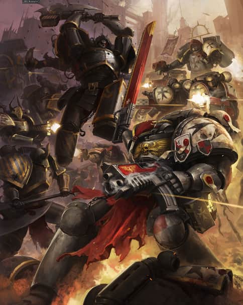 Iron Warriors vs Black Templars by Ryora1n