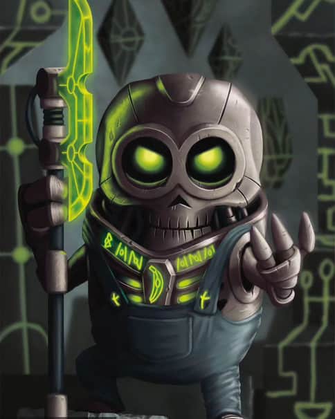 Necron Overminion! by Bartłomiej Vetinari 