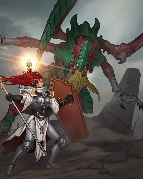 Sister versus Tyranid by Yang Zheyy 