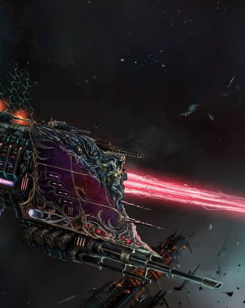 Slaanesh Ships by Serdjek Sholohovshek 