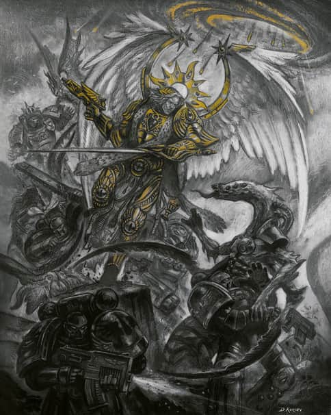 Battle of Sanguinius by Denis Kornev 