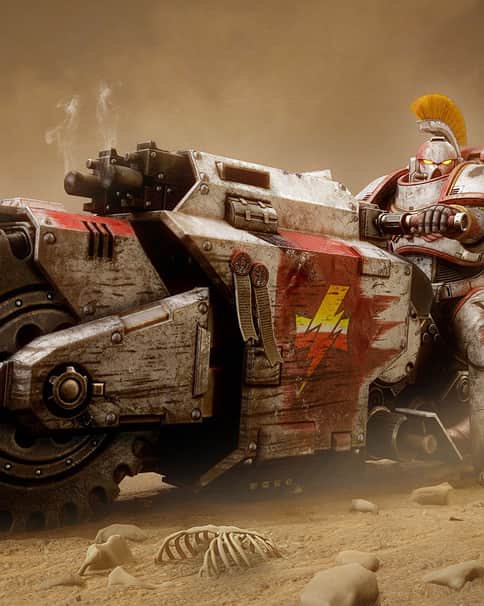 Space Marine Outrider by Christophe Durand Deshaies