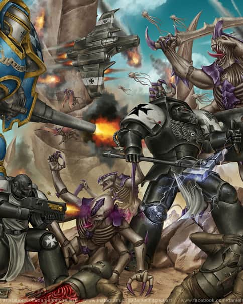 Tyranids vs Imperium by Daniel Mitchell 