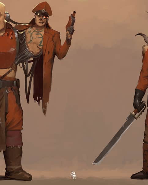 Khorne Commissars by Marat Tazhitdinov 
