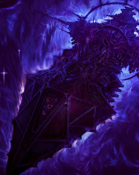 Tzeentch Starship by Dmitrii Ustinov 