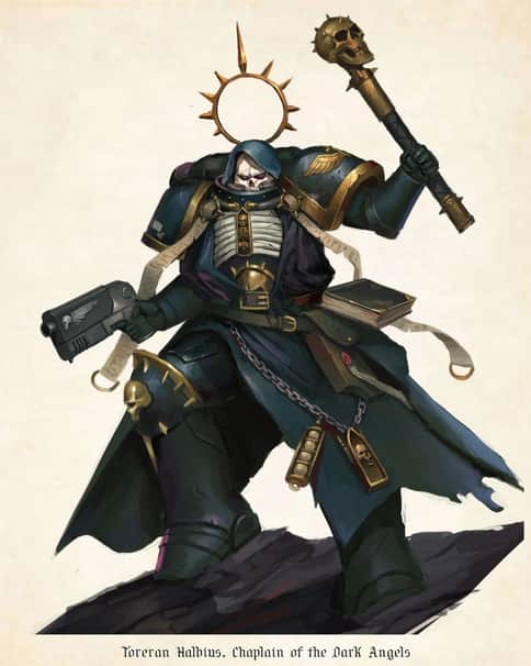 Dark Angels Chaplain by Daniel Purnama 