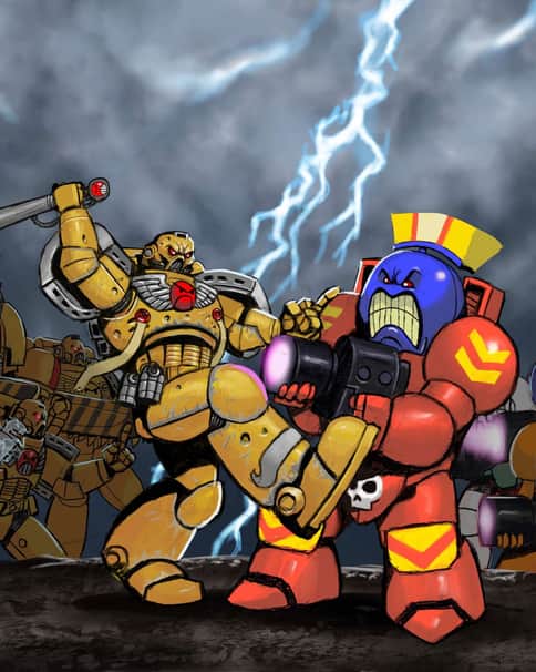 Angry Marines vs Space Kings by Brian C 