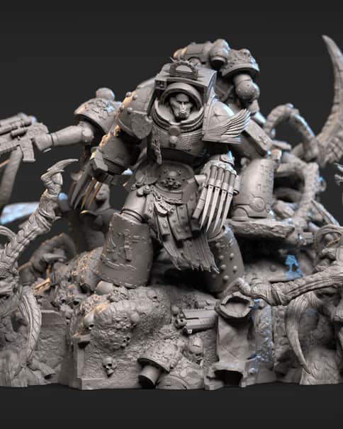 Blood Angels vs Tyranids by Alexei Konev Blood Angels vs Tyranids by Alexei Konev
