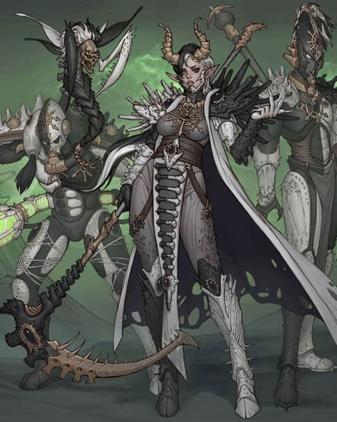 Chaos Eldar of Malal by Yang Zheyy 