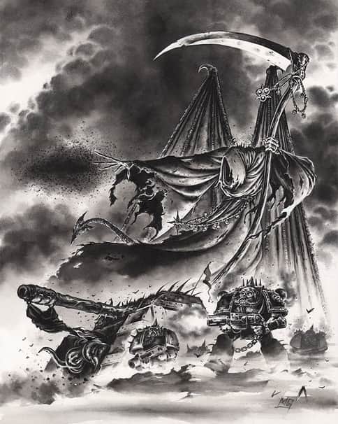 Mortarion by Mark Gibbons 