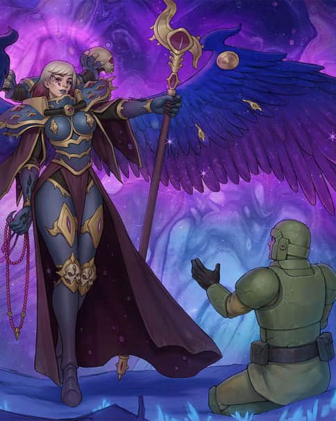 Sister with Wings by Yang Zheyy 