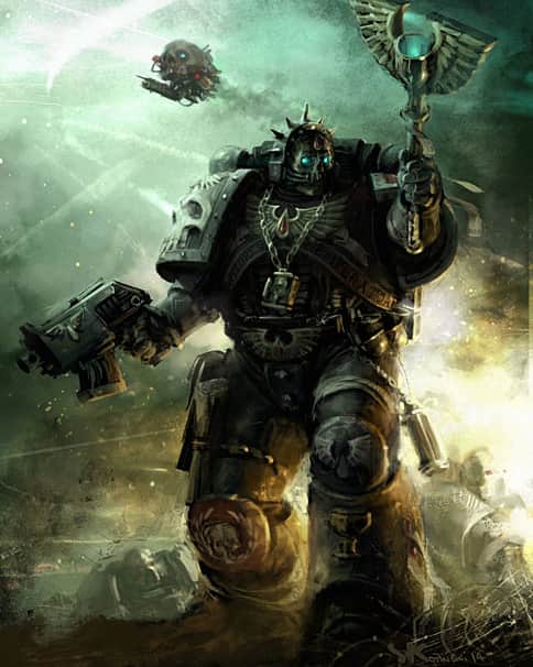 Blood Angel Chaplain by Stefan Kopinski 