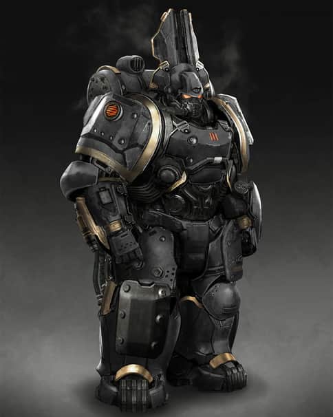 Dieselpunk Space Marine by Vincentius Matthew