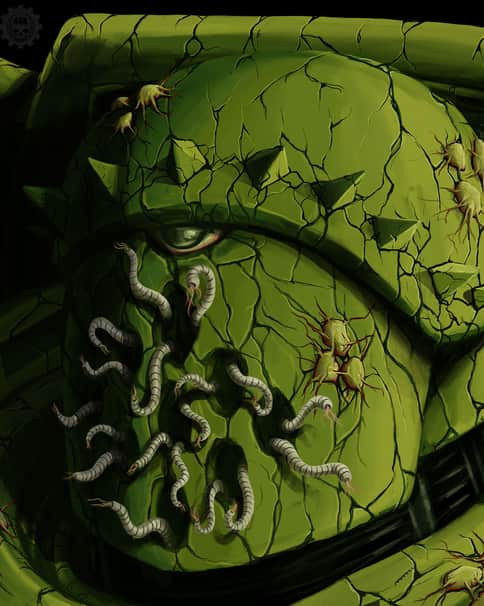 Plague Marine Portrait by Casey Landreth 