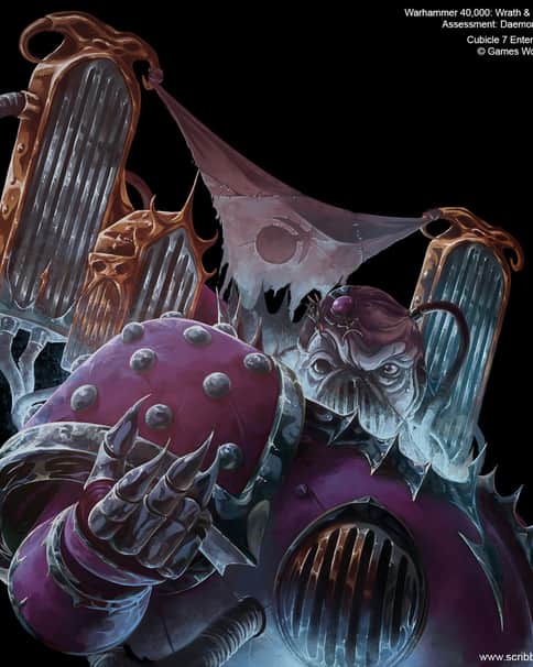 Slaanesh Noise Marine by Erin Rea 
