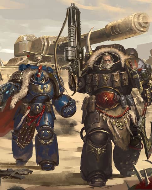 Ultramarine and Space Wolf by Phi Nguyễn 