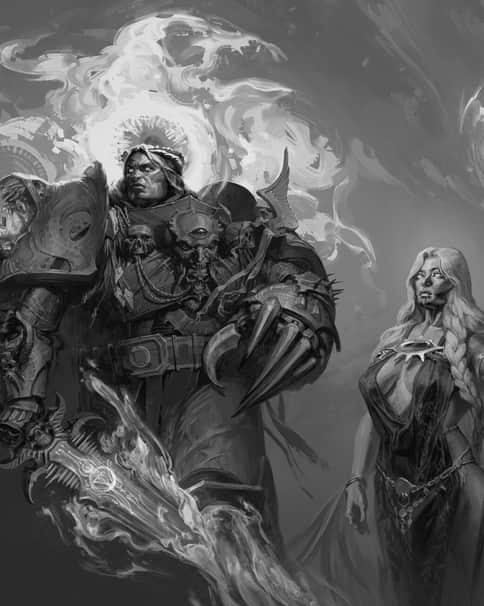 Evil Emperor and Erda by Ruslan Korovkin 