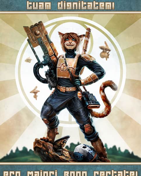 Felinid in the T’au by Sam Manley 