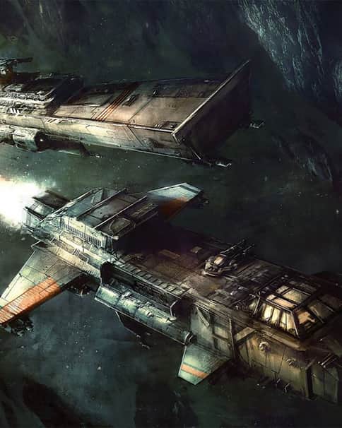 Shark Assault and Starhawk Bomber by Zachary Graves 