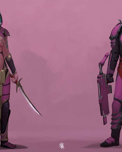 Slaanesh Cultists by Marat Tazhitdinov 