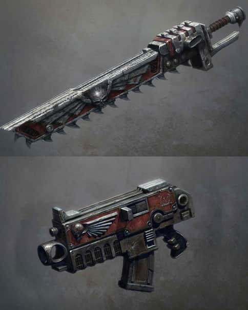 Chainsword and Bolter by Gareth Hector