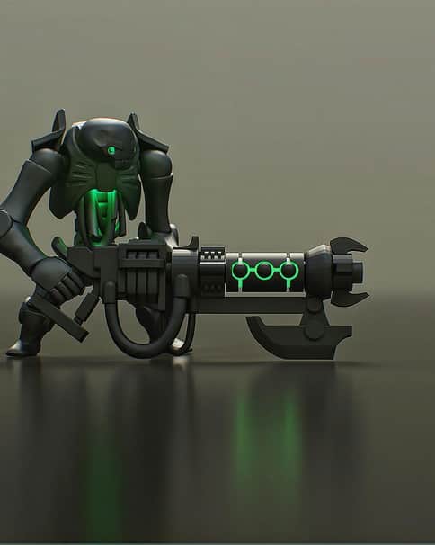 Chubby Necron by Vadim Bakhlychev 