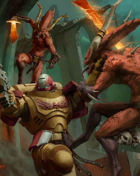 Bloodletters of Khorne by Mike Szabados