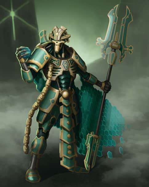 Necron Overlord by Matías Pascual 