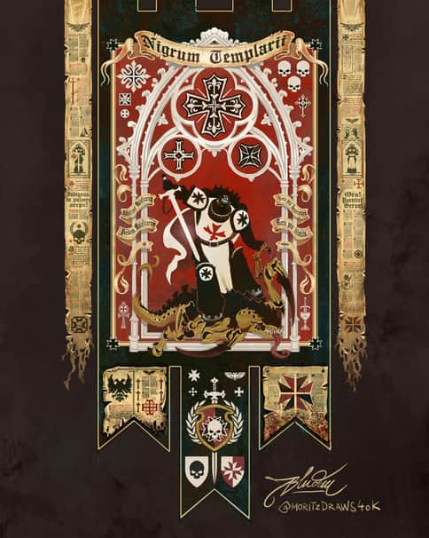 Black Templars Banner by Moritz Bludau 